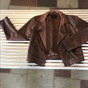 Synthetic leather jacket